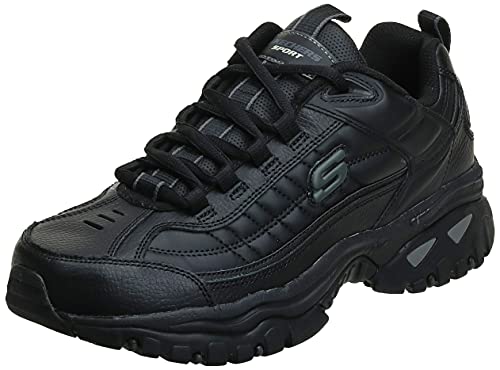 Skechers mens Energy Afterburn road running shoes Black Grey 15 2E